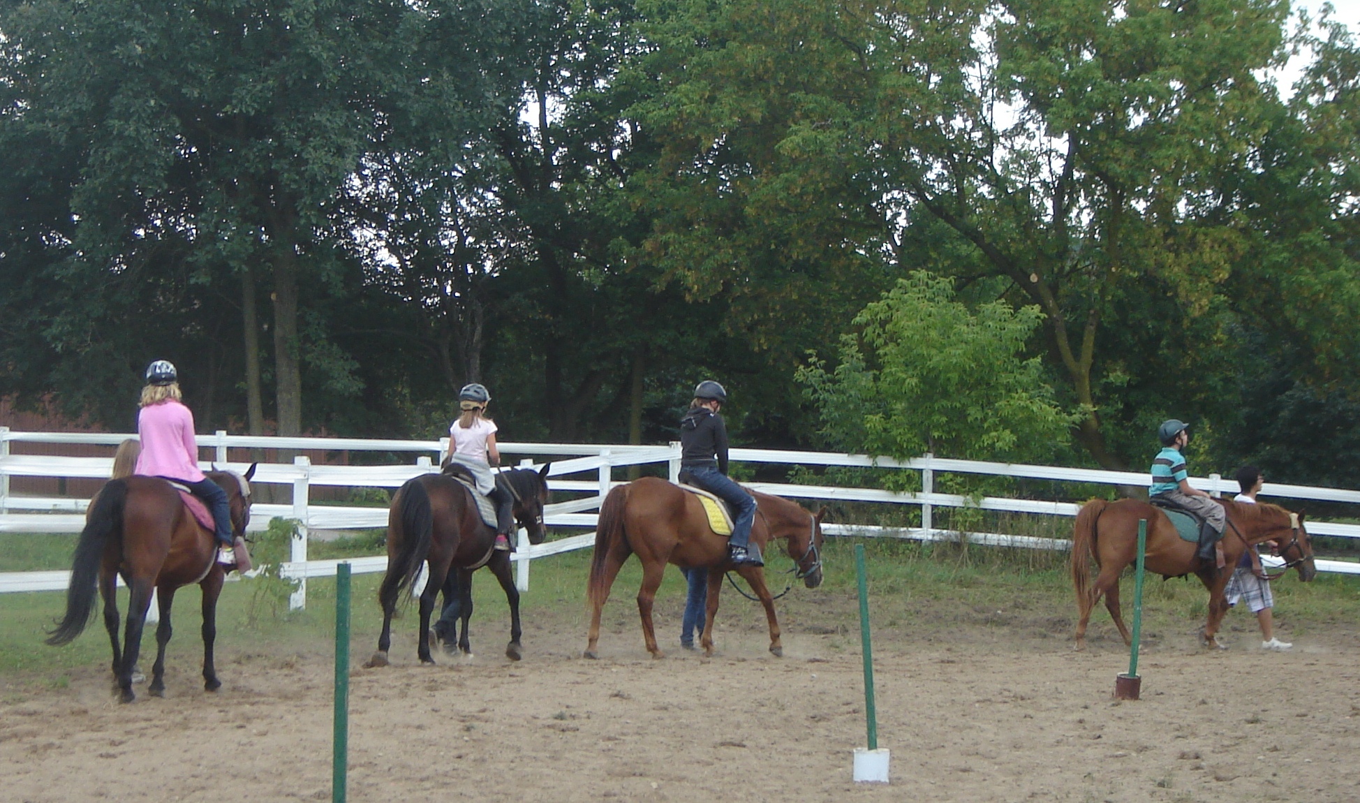 campers on horseback